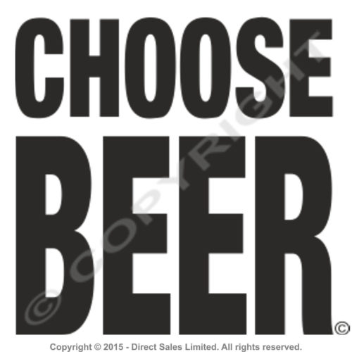 Choose Beer Text