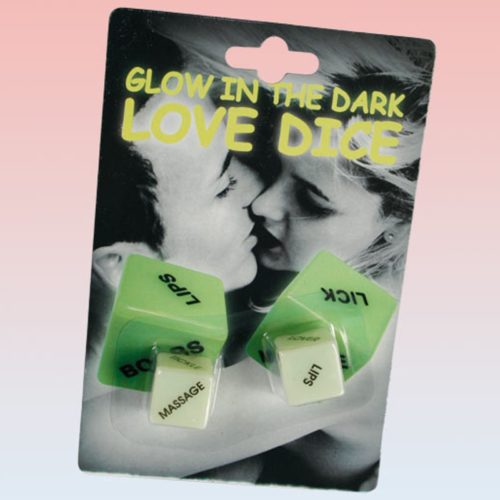 Glow in the Dark Lovers Dice