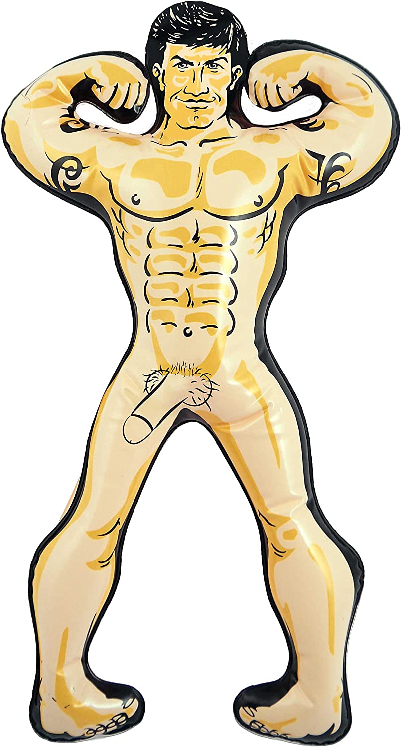 Blow Up Man with Willy Hen Do Night Novelty Toy Adult Fun Gift